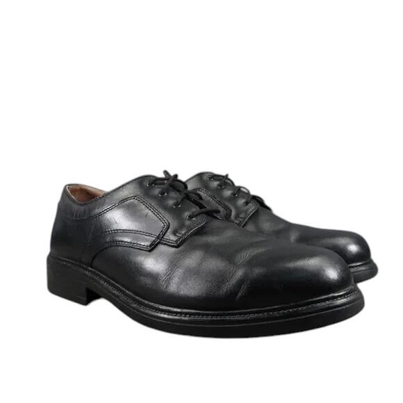 Nunn Bush Shoes Mens 12 Oxford Derby Classic Formal Professional Leather Black - Picture 1 of 14